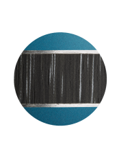 Ekologická urna Veta, tyrkysová, ozdobný pásek