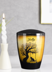 Zvířecí urna Airbrush, kočičí houpačka 0,5l