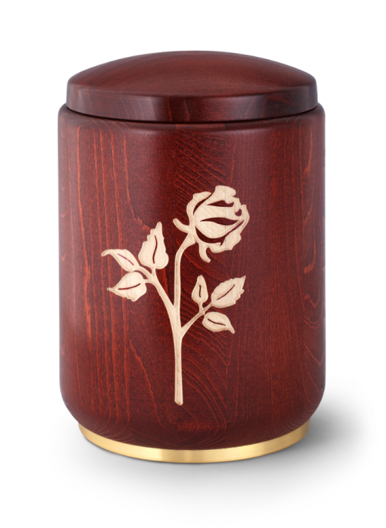 Dřevěná urna Roma - Růže