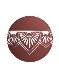 Ekologická urna Mandala bordó, mandala - bok
