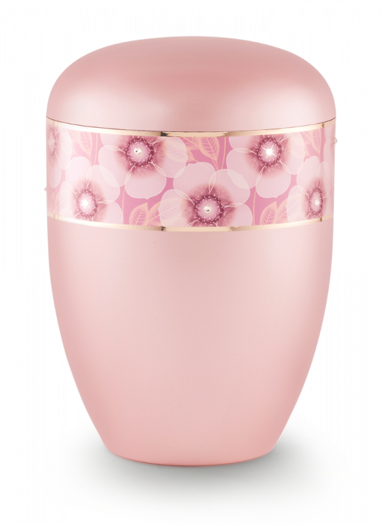 Ekologická urna Fleur, růžová