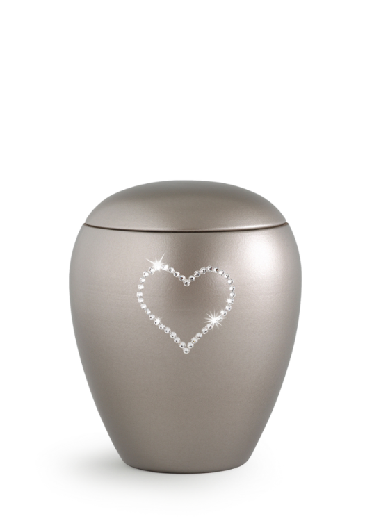 Zvieracia urna Crystal Heart - Fumé 1,5l