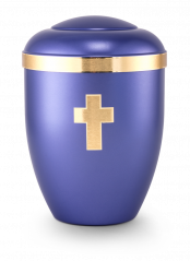 Ekologická urna Velure, kříž, violet