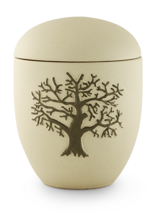 Keramische Urne Sand - Baum