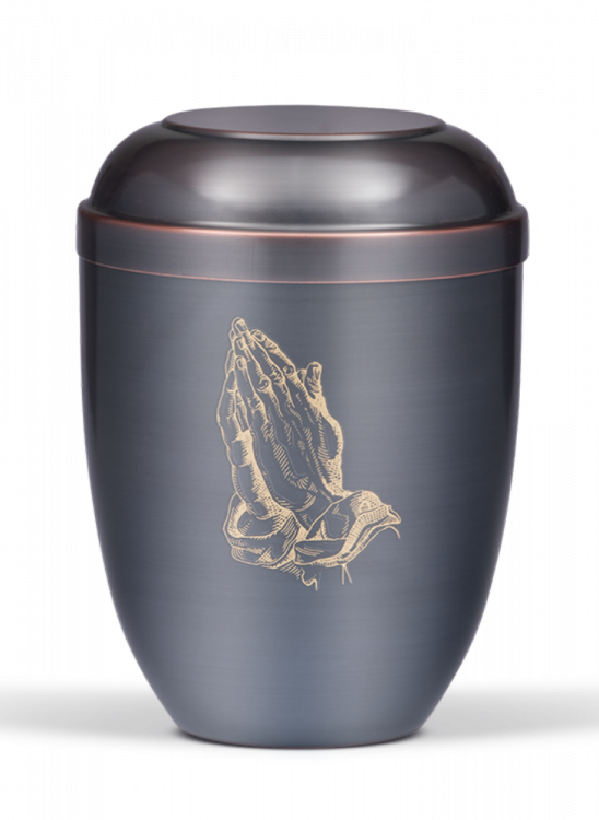 Kovová urna Dunkel - Modlitba