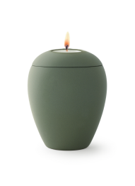 Zvířecí urna Siena se svíčkou - Olivová 1,5l