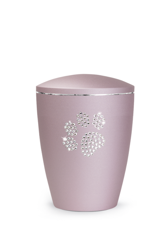 Zvířecí urna Elegance Paw, rose 1,5l