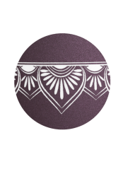 Ekologická urna Mandala, fialová, mandala - bok