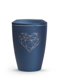 Zvířecí urna Karat Heart - Navy 2,8l