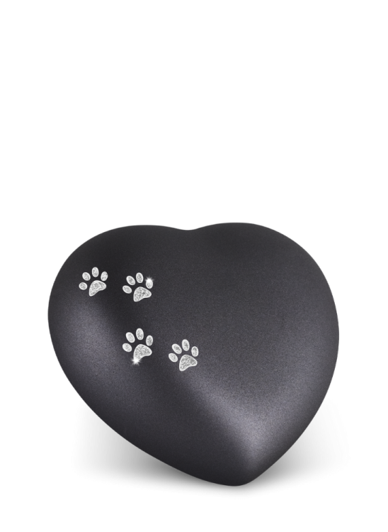 Zvířecí urna Herz Paws - Černá 0,5