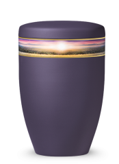 Ökologische Urne Royal – Landschaft/Violett