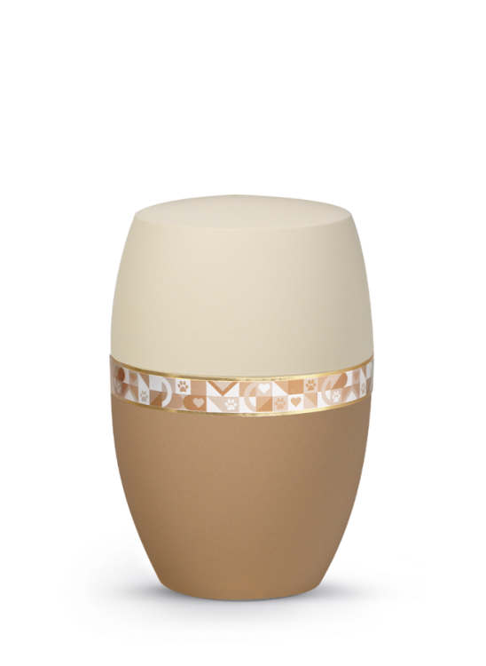 Zvířecí urna Infinity Artist - Creme/Sand 1,5l