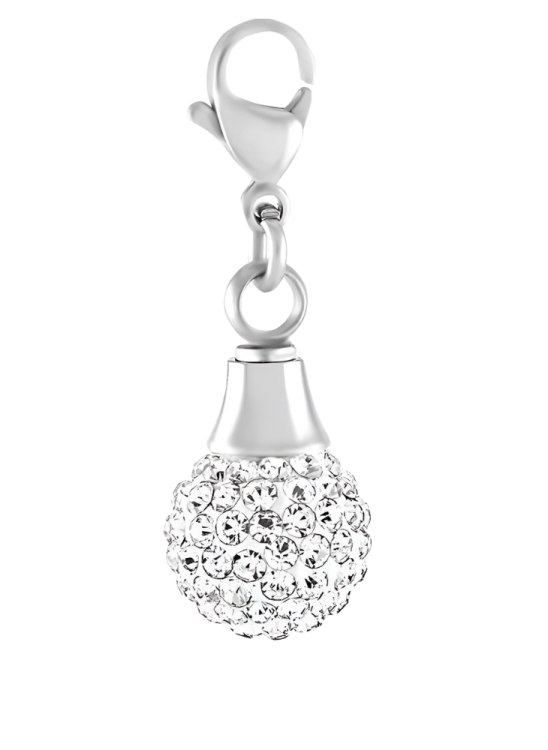 Prívesok na popol Crystal – Silver