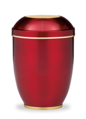 Kovová urna Amara, červená