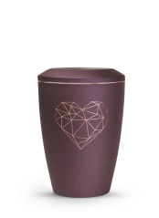 Zvířecí urna Karat Heart - Berry 1,5l