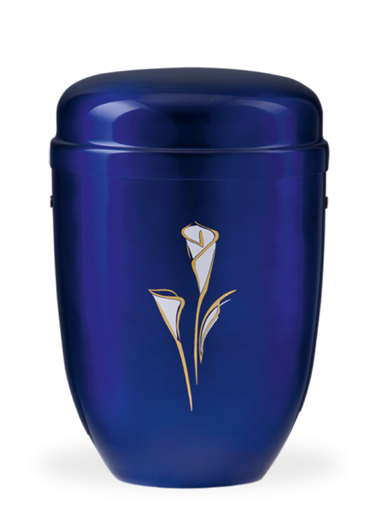 Metalowa urna Faith Blue, metal