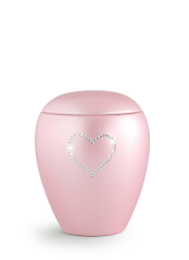Zvířecí urna Crystal  Heart - Rose 1,5l