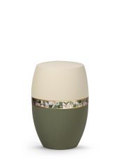 Zvířecí urna Infinity Artist - Creme/Oliv 0,5l