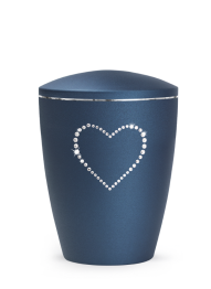 Zvířecí urna Elegance Heart, navy 2,8l