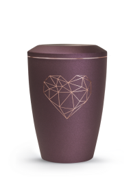 Zvířecí urna Karat Heart - Berry 2,8l