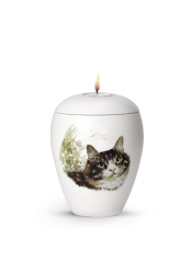 Bianco Tierurne mit Kerze - Katze 0,5l