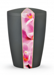 Ekologická urna Flora Black, orchidej