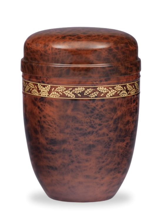 Kovová urna Evelis - Burel/Listy