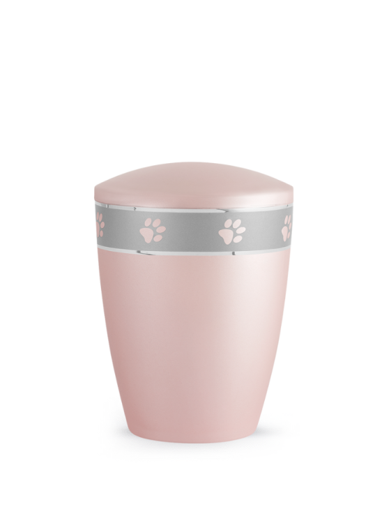 Zvířecí urna Aurum Silver, rose 0,5l
