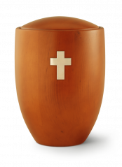 Dřevěná urna Sevilla - Kříž/Mango