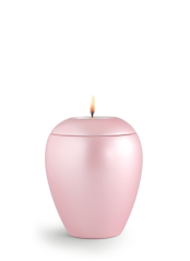 Zvířecí urna Crystal se svíčkou - Rose 0,5l