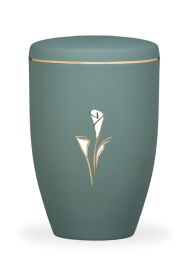 Kovová urna Emelia, kala, zelená