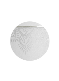 Zvířecí urna Mandala - Bílá 2,8l