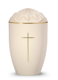 Urna ekologiczna Diamant – Beżowa/Krzyż