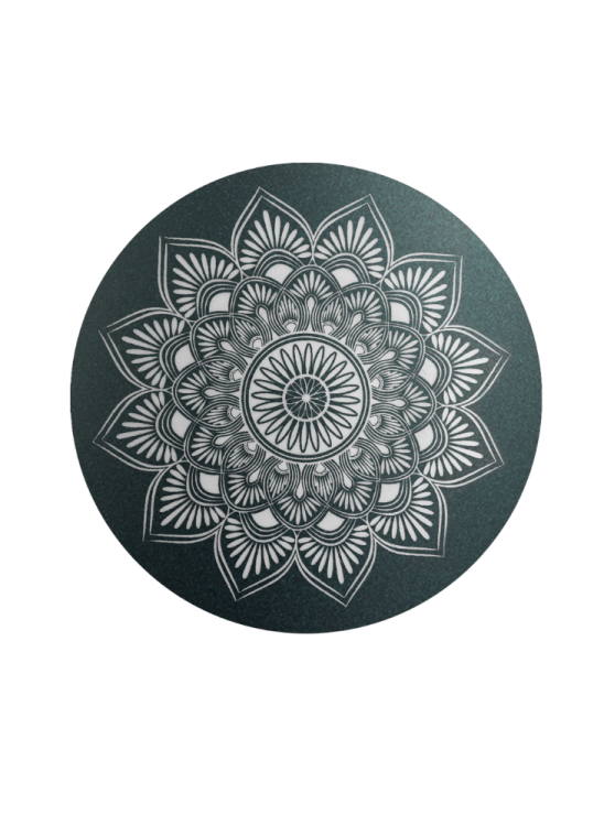 Ekologická urna Mandala, smaragdová, mandala - veko