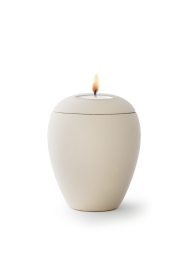 Zvířecí urna Siena se svíčkou - Krémová 0,5l