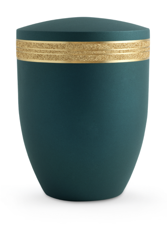 Ekologická urna Krypta Gold, smaragdová