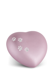 Zvířecí urna Herz Paws - Rose 0,5l