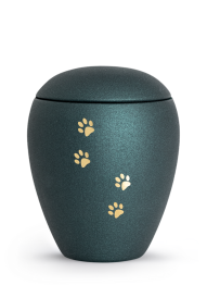 Zvířecí urna Verona Paws - Smaragdová 2,8l