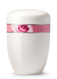 Ekologiczna urna Royal White – Kwiat róży