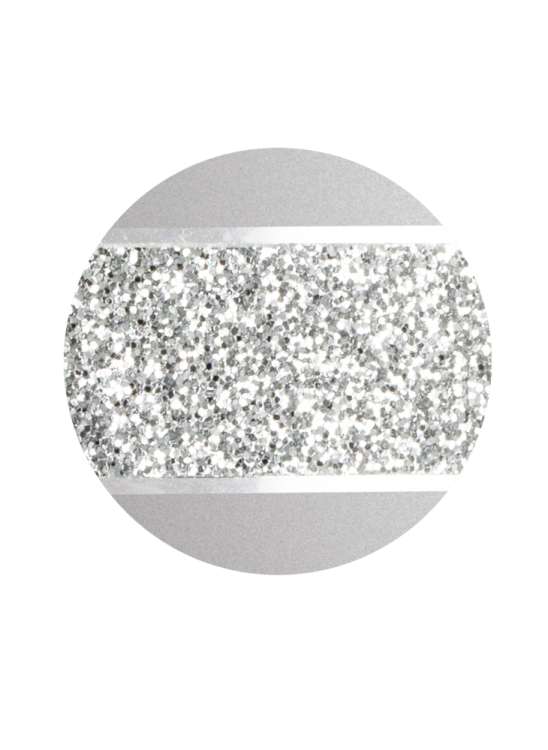 Ekologická urna Glamour Silver, stříbrně šedá, ozdobný pásek