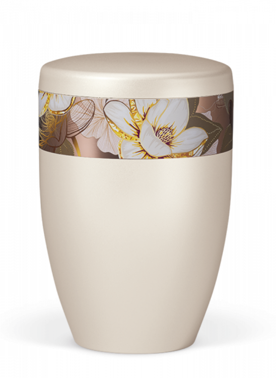 Ekologická urna Zen II, magnolia, bílá