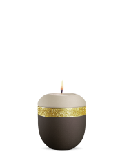 Keramická miniurna Glamour Gold - Siena/Šampaň