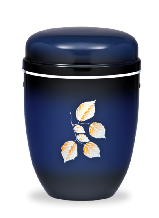 Metallurne Lucea - Blau/Blätter