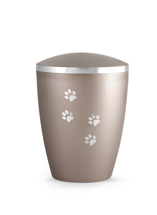 Zvířecí urna Elegance Paws, fumé 1,5l