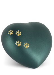 Zvířecí urna Herz Paws - Smaragdová 1,5l