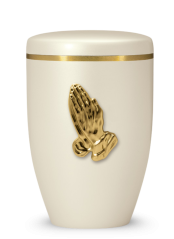 Ökologische Urne Emelia – Gebet/Creme