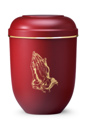Ekologická urna Classic - Červená/Modlitba