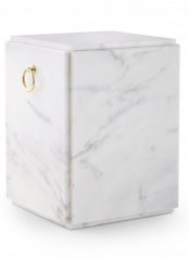 Kamenná urna Mramor - Bílá