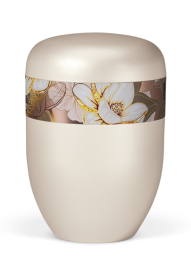 Ökologische Urne Zen, Magnolie, weiß
