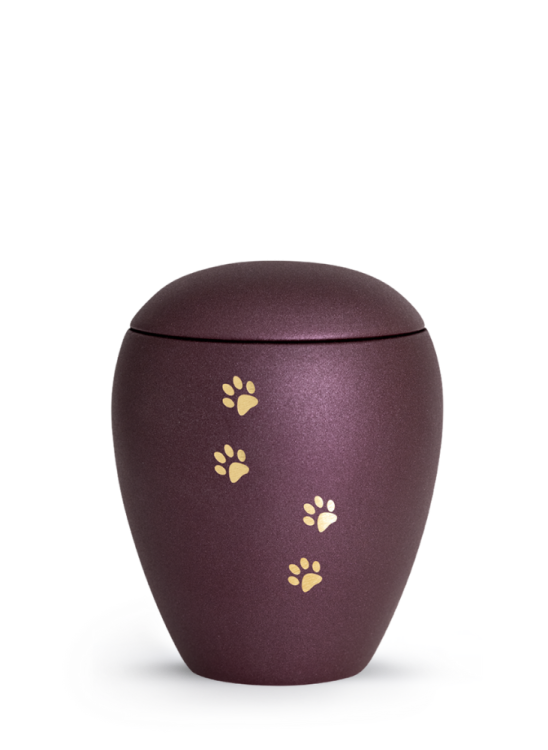 Zvířecí urna Verona Paws - Berry 1,5l